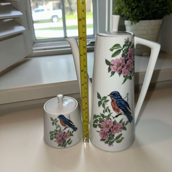 Vintage Bird Teapot And Sugar bowl - Picture 12 of 12